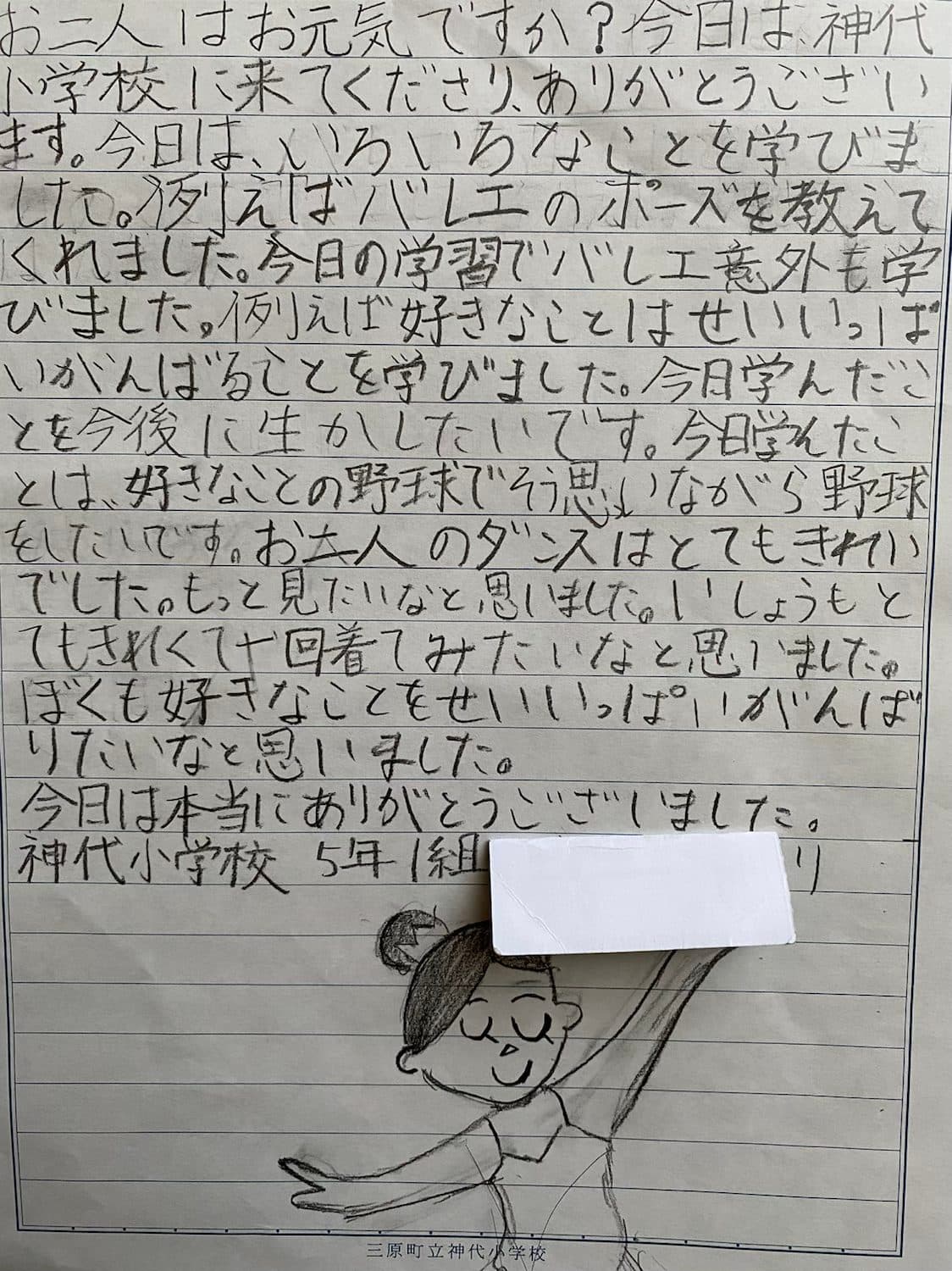 幅広く伝える、小学校訪問『夢プロジェクト』の感想文