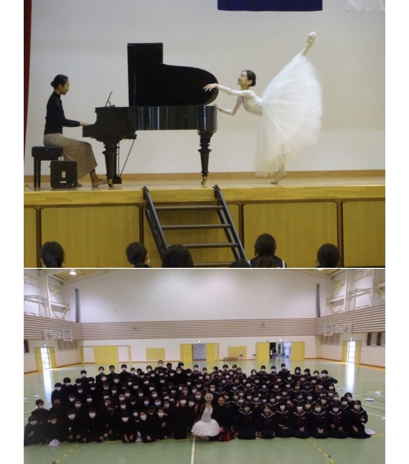 中学校で講演会行いました